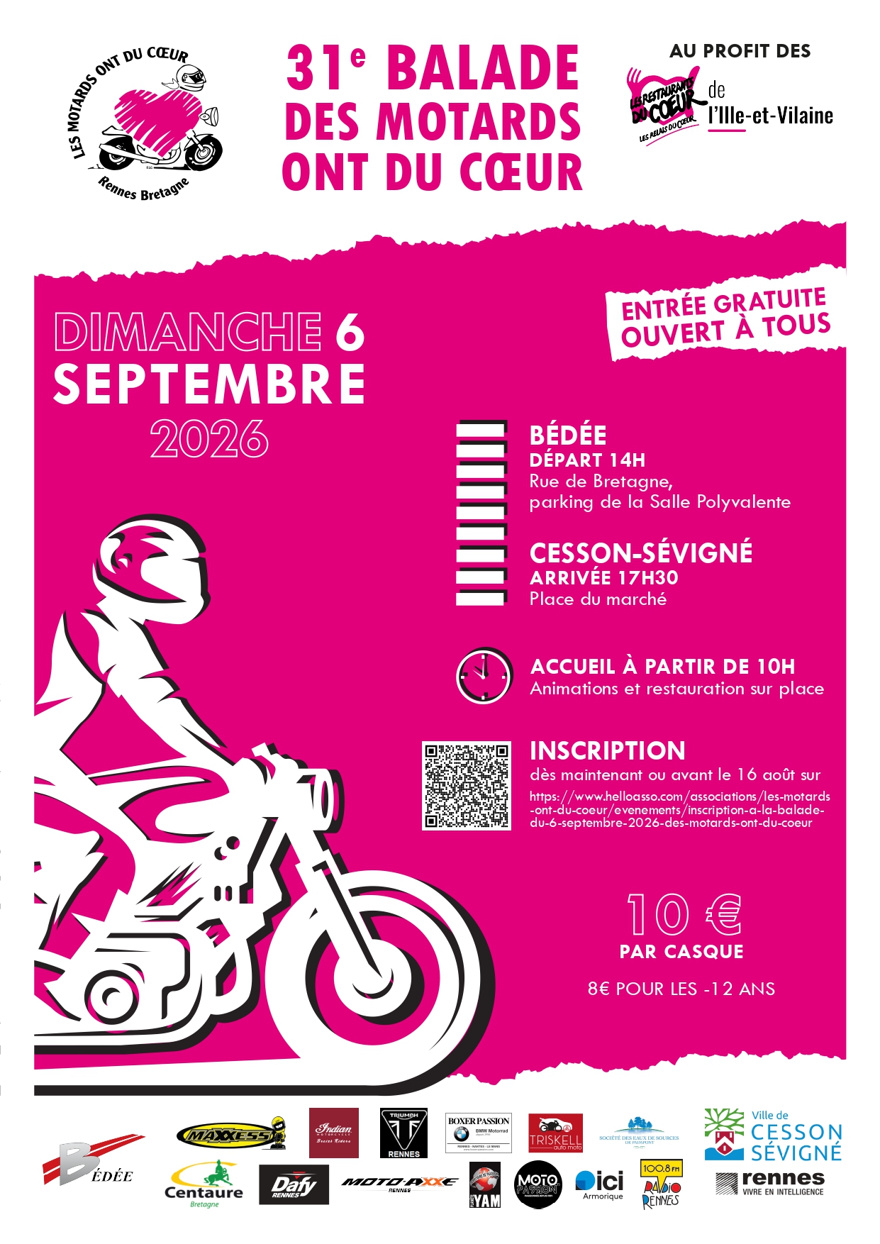 Les Tatoueurs Ont du Cœur partenaires des Motards Ont Du Cœur 